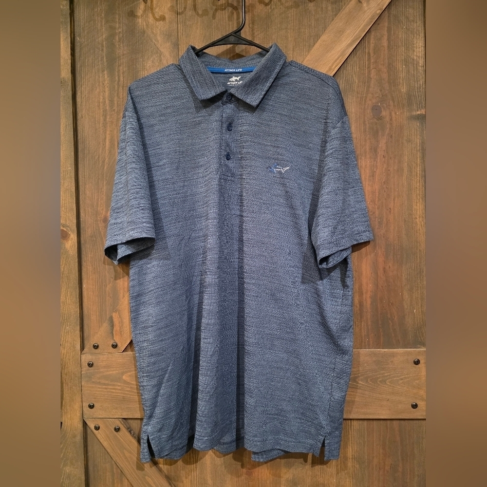 Greg Norman Men's 5 Iron Space-Dye Performance Golf Polo Size XL